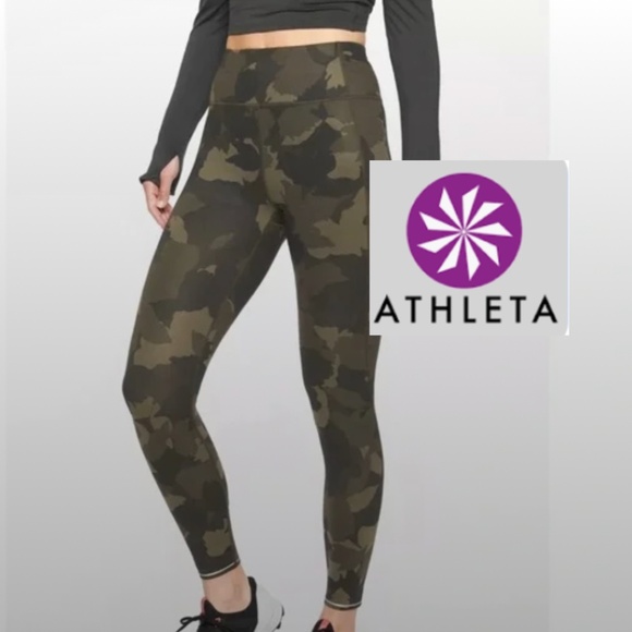 Athleta Pants - Athleta Ultimate Stash Pocket Camo 7/8 Tight , S